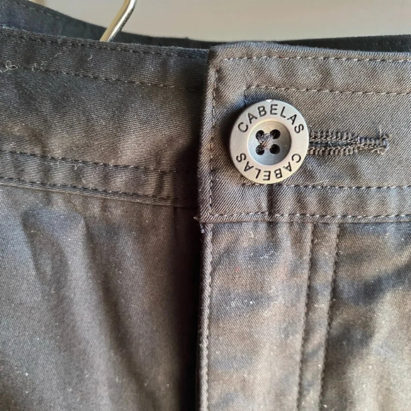 Cabela’s Size 12 Black Chino Shorts 7” Inseam 98% Cotton High Waist 36” Waist - Picture 3 of 11